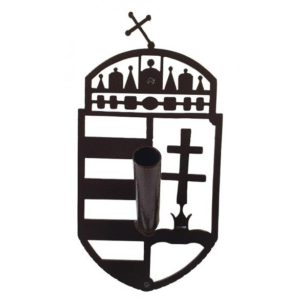  Fali zászlótartó Magyar címer, antik színben  1