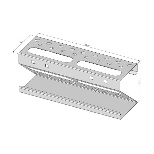 Multifunkciós fali szerszámtartó 19 férőhelyes 2