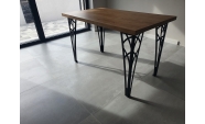 Négy darabos asztalláb szett, fém, elektrosztatikusan festett, fekete, Model 2, 71cm 4